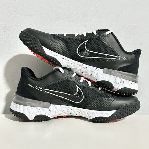 Nike Alpha Huarache Elite 3 Turf “Black White” Men’s Size 9 Baseball Shoes main image 5